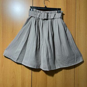 Beige Pleated Skirt